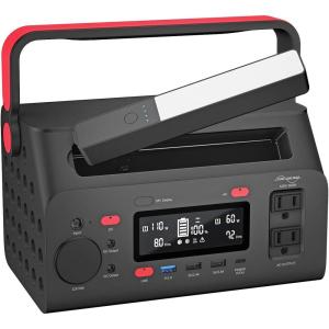 image:imageEnergizer 293W Portable Power Station Flashlight Lithium Solar Generator 120V300WPeak 600W Pure Sine Wave AC Outlet 60W USBC PD Case Outdoor Home Emergency Power Outage RV Camping CPAP
