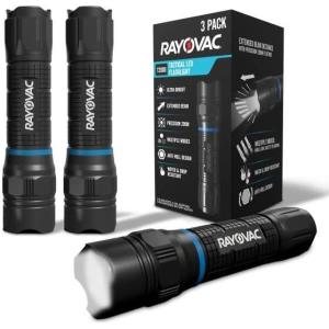 image:imageEnergizer Rayovac T2000 Tactical LED Flashlights 400 Lumens 3 Pack Small Tactical Flashlights Ideal for Everyday Carry Camping Work and Emergencies Batteries not Included