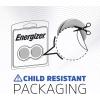 image:imageEnergizer 2016 Batteries 2 Pack 3V Lithium Coin Batteries With 3in1 Child ShieldStandard 2 Count  Pack of 2