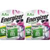 image:imageEnergizer Recharge Universal Rechargeable AA Batteries 8 Pack Double A Rechargeable BatteriesStandard Pack of 2