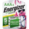 image:imageEnergizer Recharge Universal Rechargeable AAA Batteries 4 Pack Triple A Batteries
