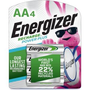 image:imageEnergizer Power Plus Rechargeable AA Batteries 4 Pack Double A Batteries4 Count Pack of 1